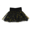 front of baby girl fashion black "Starry Dark Night" Mesh Tutu Skirt from MISS LULU