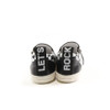 back of boy and girl fashion checkered "Let's Rock" Domino Shoes from CULT