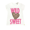 front of baby girl fashion "Wild N' Sweet" T-Shirt from MICROBE by MISS GRANT