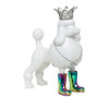 photo of INTERIOR ILLUSIONS PLUS: Iridescent Poodle with Necklace & Crown Bank - 13" tall by INTERIOR ILLUSIONS PLUS