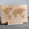 Wooden World Map - Large Montessori Tabletop Reference Board