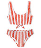 photo of STELLA COVE Red Stripe Chest Tie Bikini by STELLA COVE