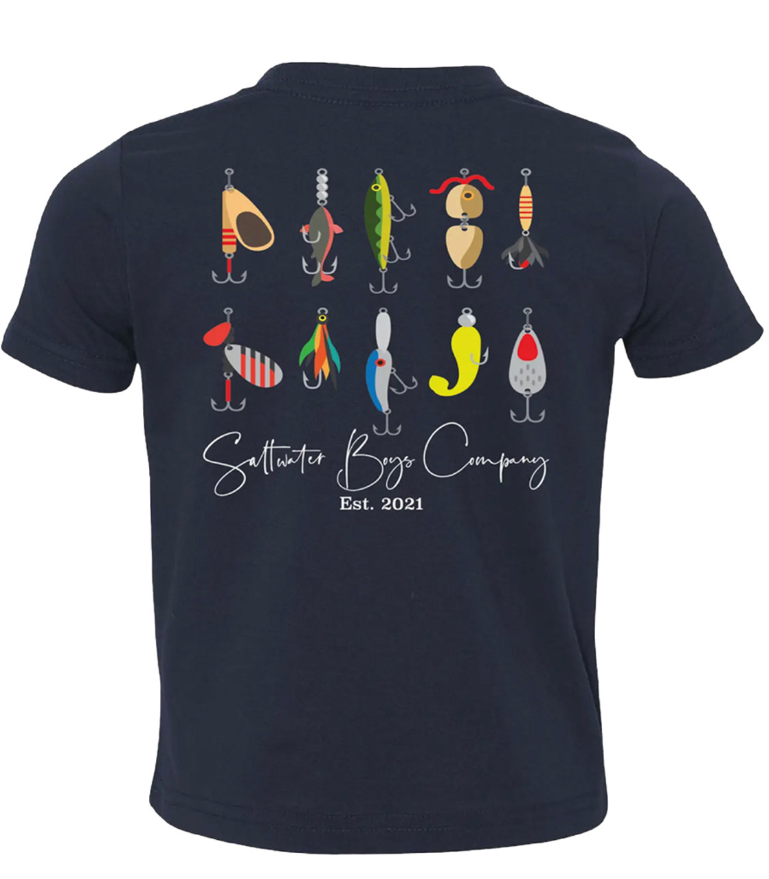 Boys Fishing Passion Meets Fashion: The Navy Blue Tee for Boys