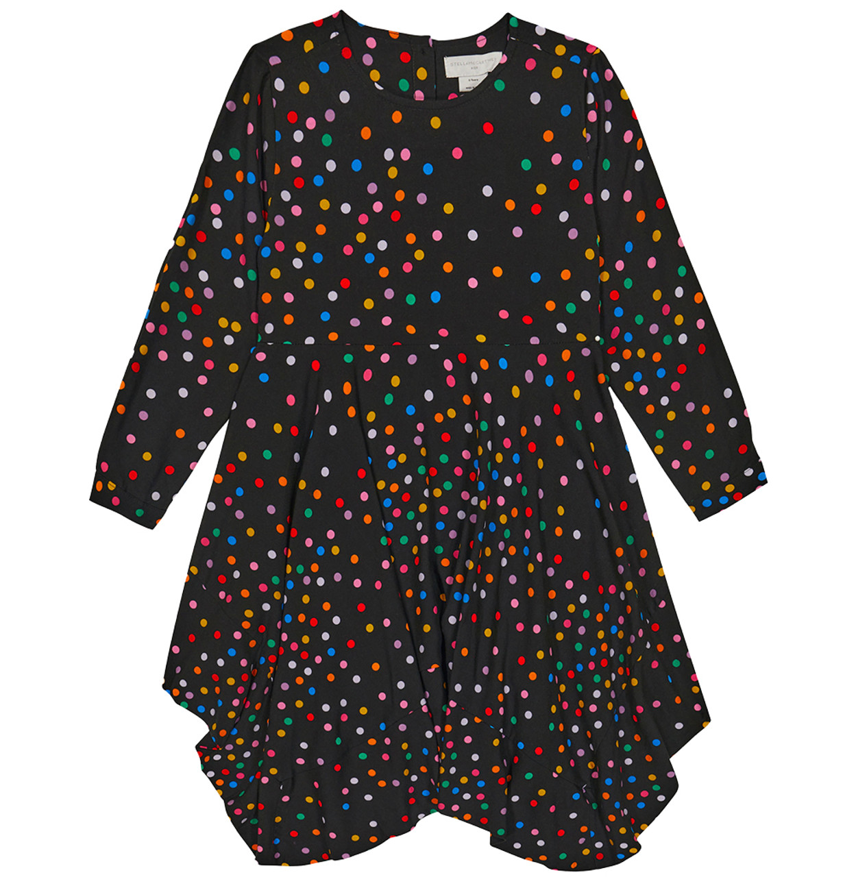 Polka Dot Printed & Embroidered Polyester Sleeveless Fit & Flare Dress –  Naughty Ninos