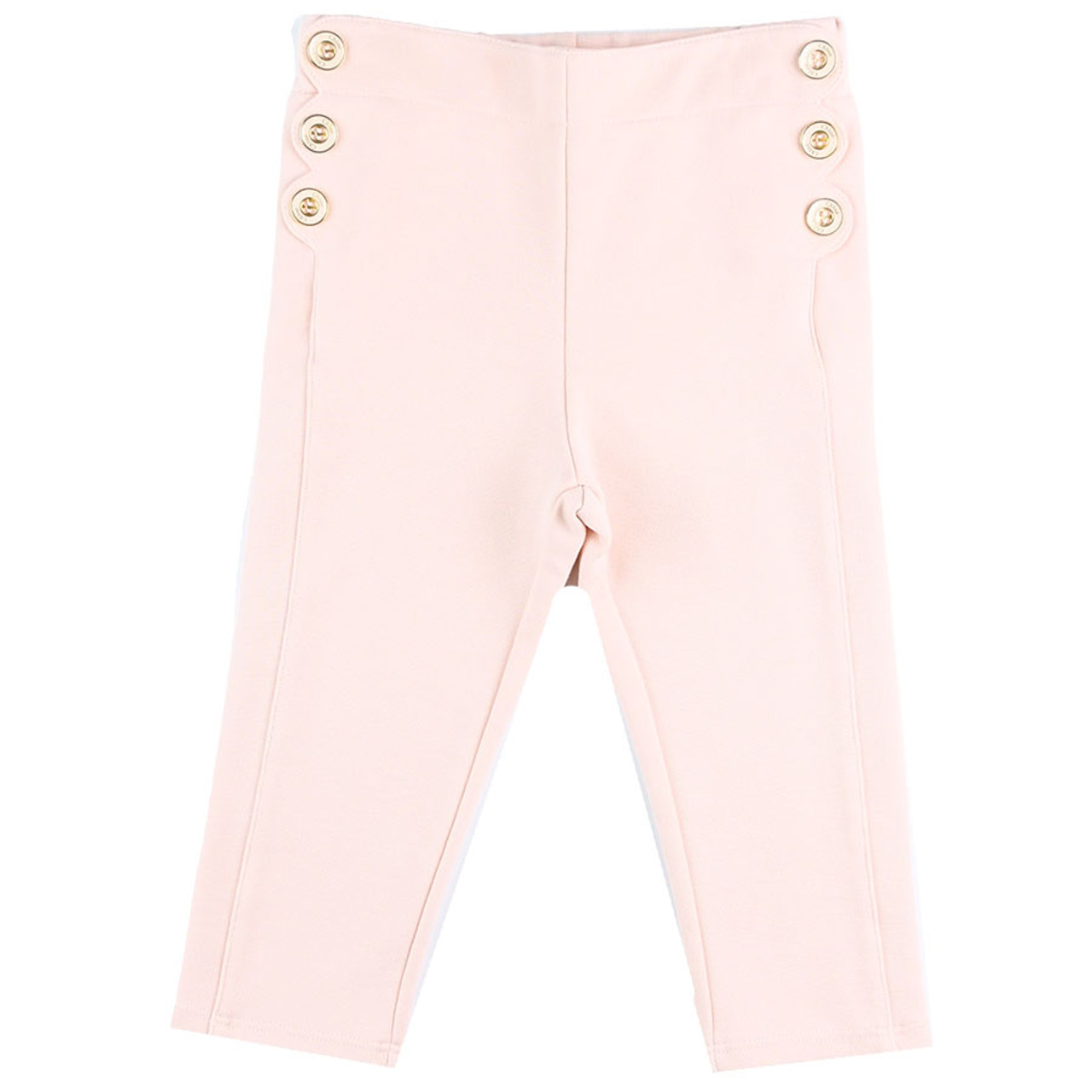 CHLOÉ KIDS Scallop Button Trim Pants for Girls