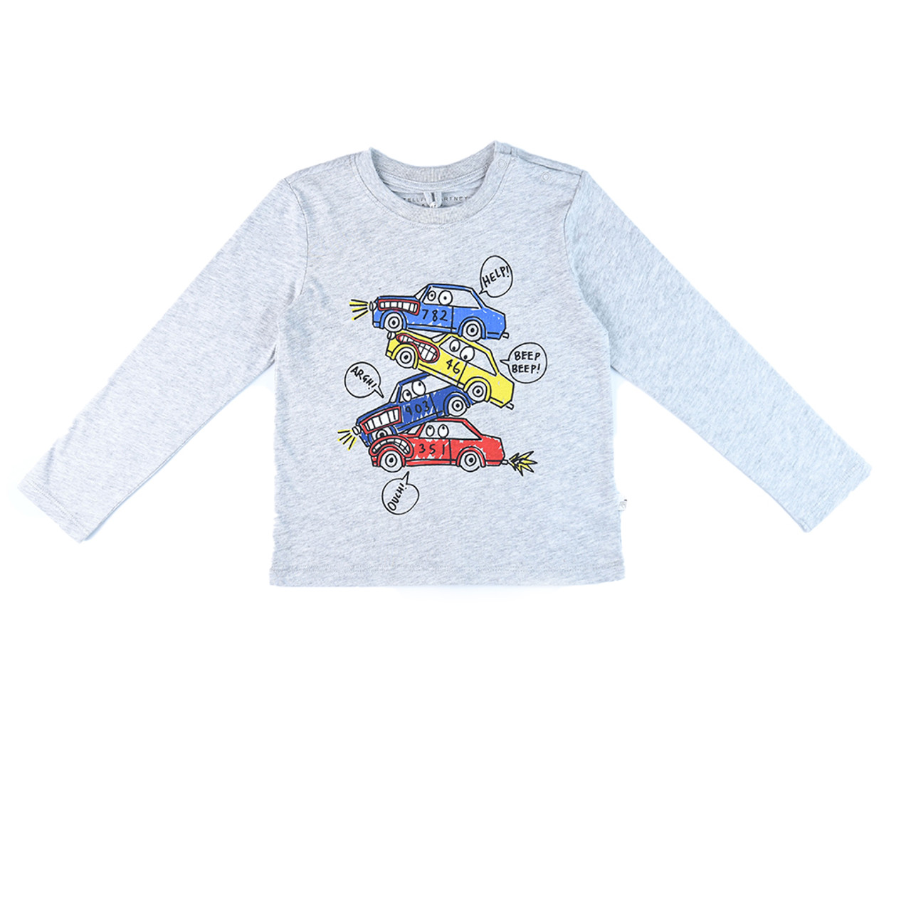 Stella McCartney Kids graphic-print long-sleeve T-shirt - White