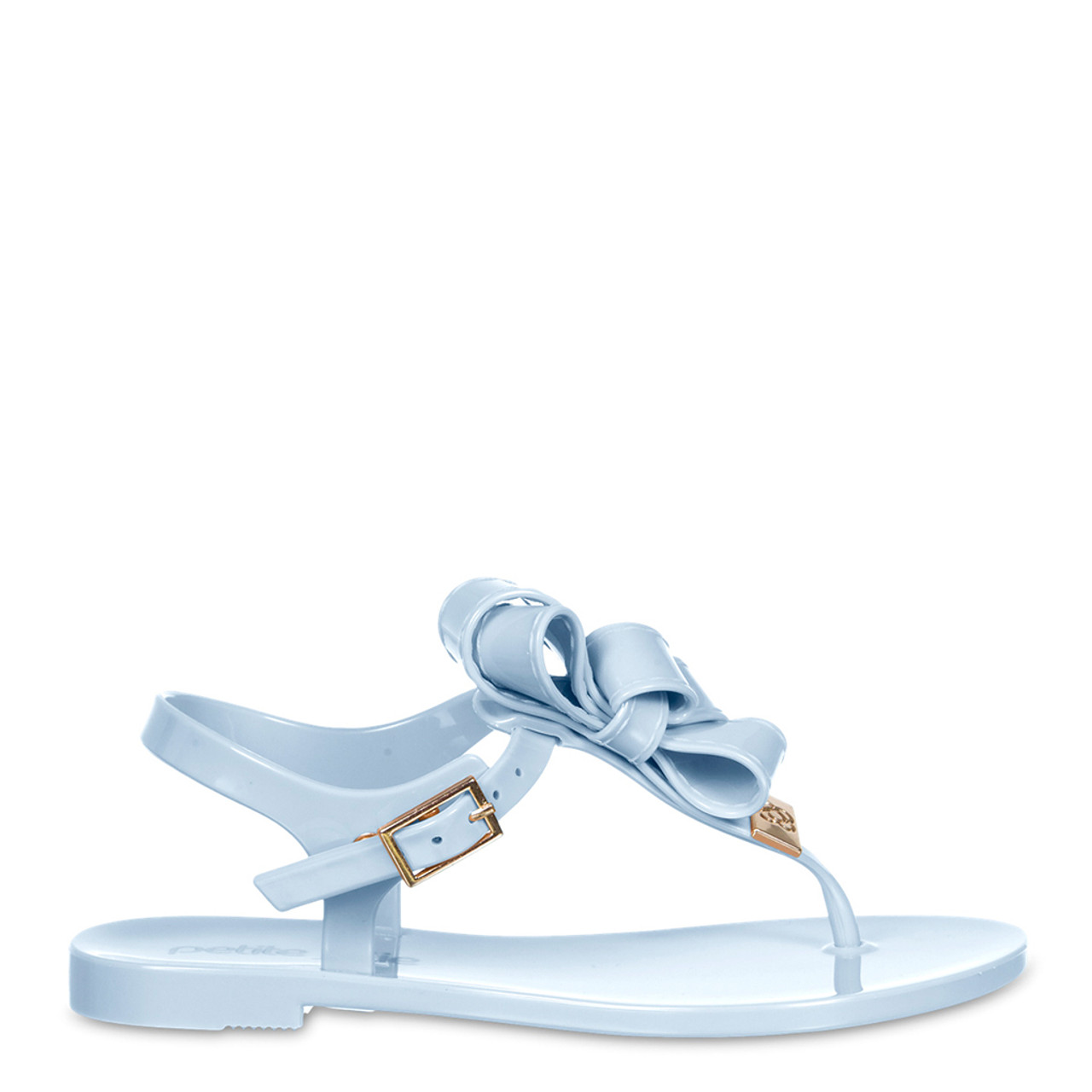 Capone Round Toe High Heel Band Patent Leather Women Baby Blue Sandals |  caponeoutfitters.com