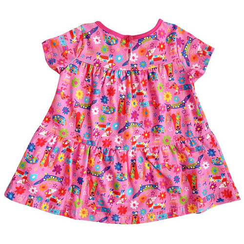 ROSALITA SENORITAS All Dogs and Flowers Dress for Girls ROSALITA SENORITAS All Dogs and Flowers Dress for Girls