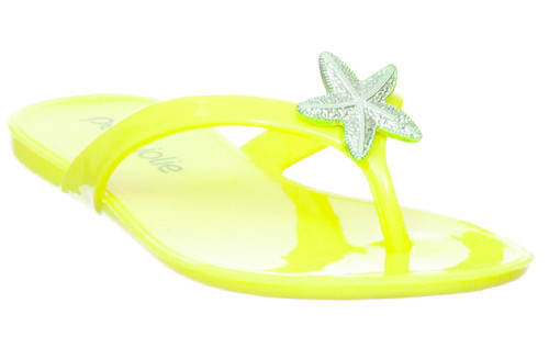 PETITE JOLIE "Neon Yellow Lights" Flip flops for Girls