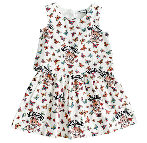 photo of MOSCHINO 'Teddy and Butterflies' Dress for Girls by MOSCHINO