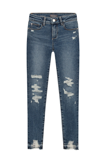 photo of DL1961 Chloe Skinny Rip Tide Distressed Jeans for Girls by DL1961 PREMIUM DENIM