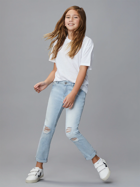 DL1961 Harper Boyfriend:Straight Ross Distressed Jeans for Girls DL1961 Harper Boyfriend:Straight Ross Distressed Jeans for Girls