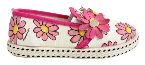 photo of MONNALISA Espadrille Sandals with Daisies for Girls by MONNALISA