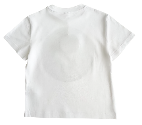 STELLA McCARTNEY White T-Shirt with Record Face