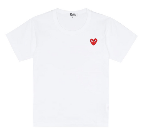 photo of COMME DES GARCONS PLAY Embroidered logo cotton T-shirt by COMME DES GARCONS PLAY