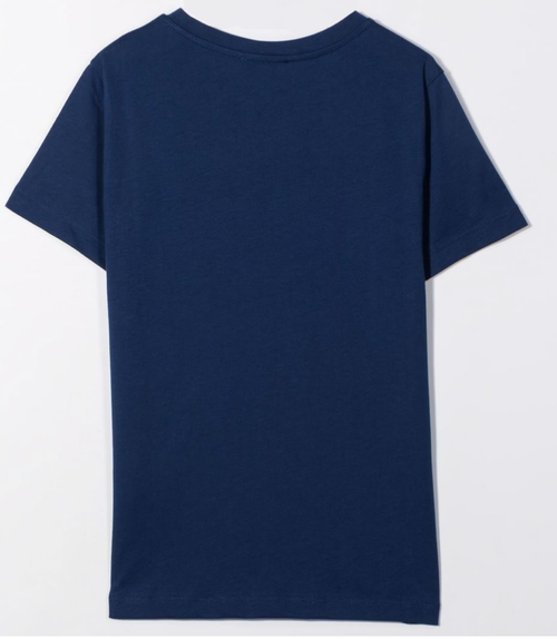 BALMAIN Blue logo-print cotton T-shirt for Boys and Girls BALMAIN Blue logo-print cotton T-shirt for Boys and Girls