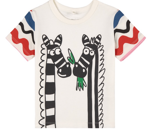 Stella McCartney Kids Monster Face-print cotton T-Shirt - White