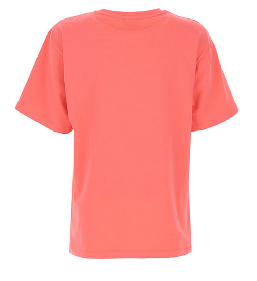 MOSCHINO Coral Pink T-shirt with Teddy Bear for Girls MOSCHINO Coral Pink T-shirt with Teddy Bear for Girls