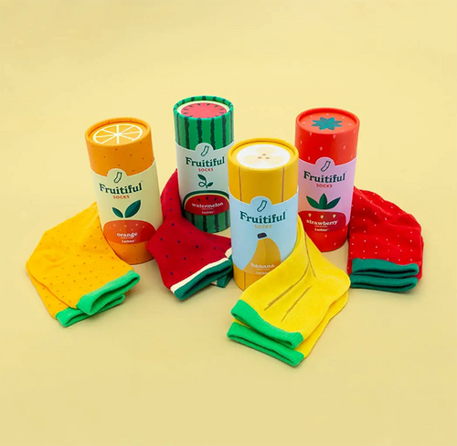 Luckies Originals - Fruitiful Socks - Watermelon Luckies Originals - Fruitiful Socks - Watermelon