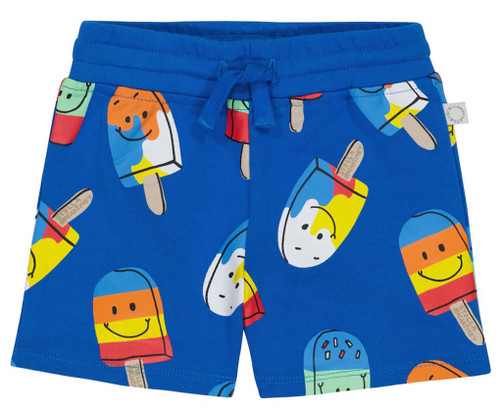 STELLA McCARTNEY KIDS Blue Shorts with Ice Cream Pops for Boys