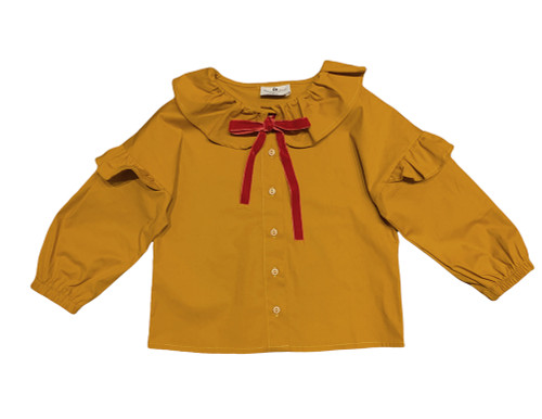 photo of RaspberryPlum Patti Blouse Ocher for Girls by RASPBERRY PLUM