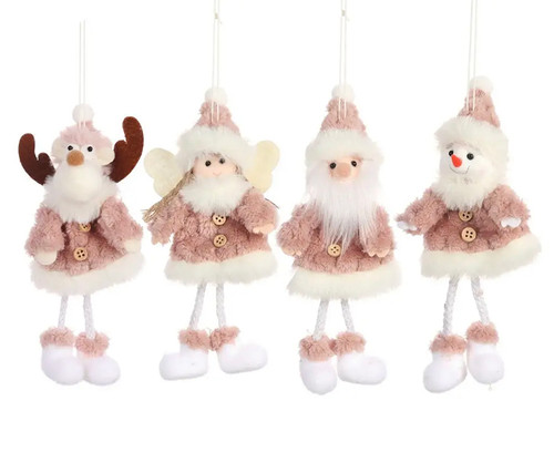 photo of Christmas decoration Santa Claus and friends Tree Ornaments - set of 4 by COLORESSENTIAL LIFESTYLE