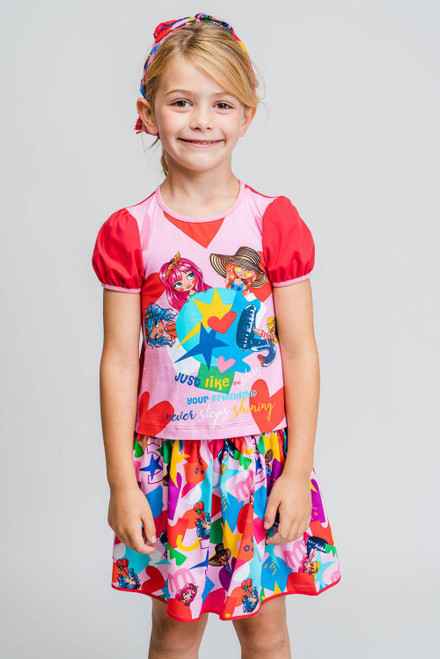 Colorful Print Skirt for Girls Colorful Print Skirt for Girls
