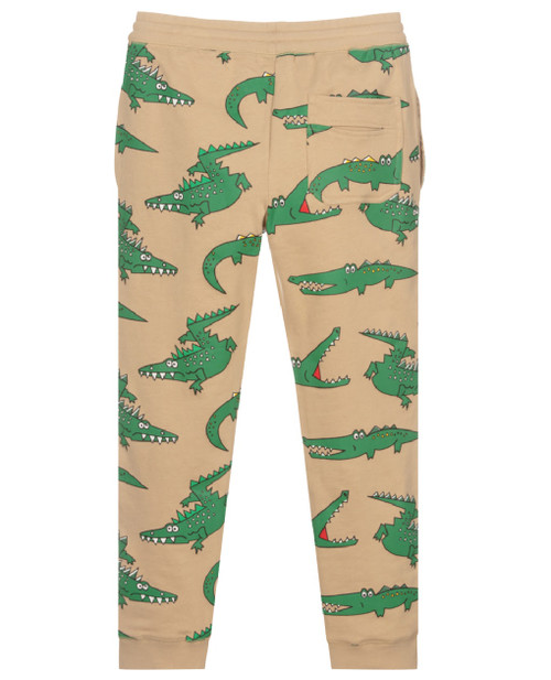 Beige Crocodile Joggers for Boys Beige Crocodile Joggers for Boys