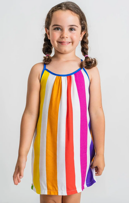 Lestown Unique Dress with Stripes for Girls Lestown Unique Dress with Stripes for Girls