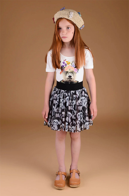 Davina "Dog and Flowers"  Bodysuit Davina "Dog and Flowers"  Bodysuit