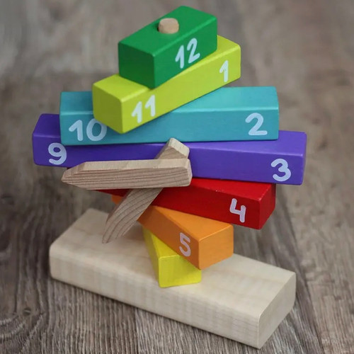 Brightly marked time blocks on eco-friendly sorting watch Brightly marked time blocks on eco-friendly sorting watch