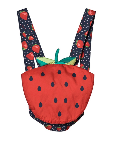 back view of  Strawberry Packaway Rain Jacket (packed) from LANDS' END