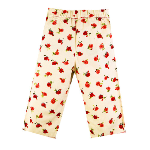 back view of light baby girl Jeans with Roses from MONNALISA back view of light baby girl Jeans with Roses from MONNALISA