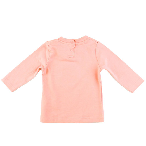 back view of Peach "Monkey Loves U" T-Shirt from SMALL PAUL