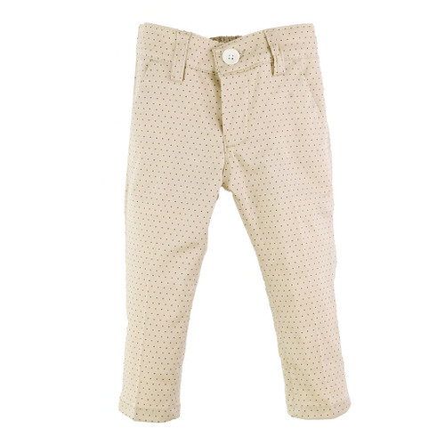 front view of Ivory dotted Girly Pants from MANUELL & FRANK