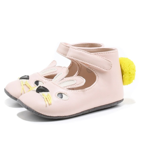 side of baby girl fashion Pink Rabbit Ballerinas from STELLA McCARTNEY KIDS