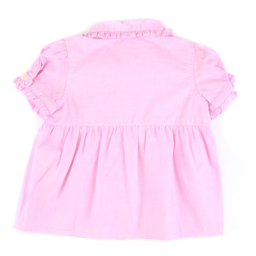 back of baby girl Ruffled Pink Shirt from RALPH LAUREN back of baby girl Ruffled Pink Shirt from RALPH LAUREN