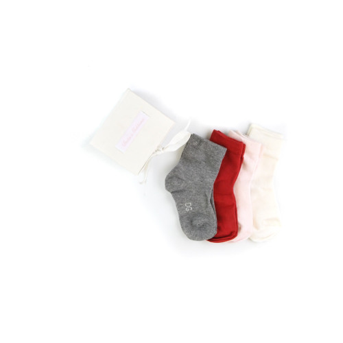open box view of baby "Play All Day" 4 Pack Ancle Sock Set from DOLCE & GABBANA