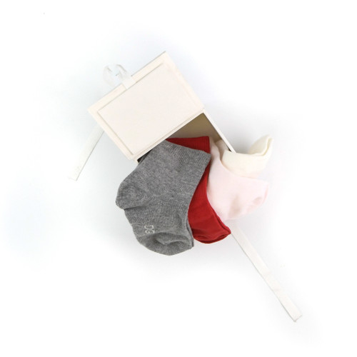 open box view of baby "Play All Day" 4 Pack Ancle Sock Set from DOLCE & GABBANA