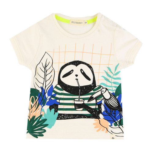 photo of BILLYBANDIT "Sloth In a Tropical Bar" T-shirt for Boys by BILLYBANDIT