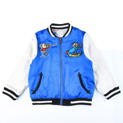 photo of STELLA McCARTNEY KIDS 'Master Of Disguise' Dandy Reversible Bomber Jacket for Boys by STELLA McCARTNEY KIDS
