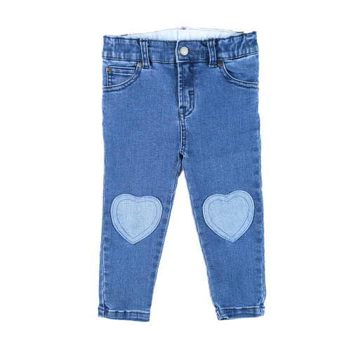 photo of STELLA McCARTNEY KIDS Heart Patch Jeans for Girls by STELLA McCARTNEY KIDS