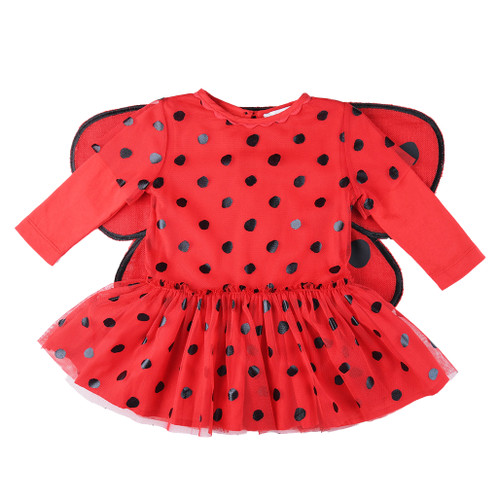 photo of STELLA McCARTNEY KIDS Bonny Ladybugs Dress with Wings for Girls by STELLA McCARTNEY KIDS