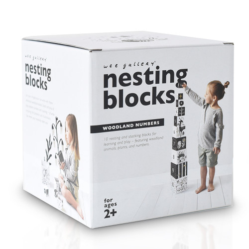 photo of NESTING BLOCKS - WOODLAND NUMBERS by WEE GALLERY