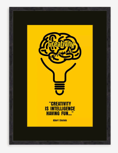 LANIAKEA DESIGN “Creativity is intelligence having fun” wall art LANIAKEA DESIGN “Creativity is intelligence having fun” wall art