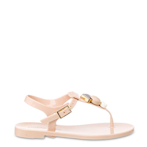 photo of PETIT JOLIE Nude Gem Sandals for Girls by PETITE JOLIE