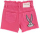 MONNALISA Pink Denim Shorts for Girls