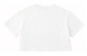 GCDS KIDS Colorful Logo Cropped T-Shirt in White for Girls