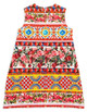 DOLCE & GABBANA Mixed Print Dress and Bloomers Set for Girls