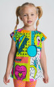 Experience Joyful Radiance with Our Vibrant Essence Printed Tunic - A Palette of Youthful Energy and Happiness